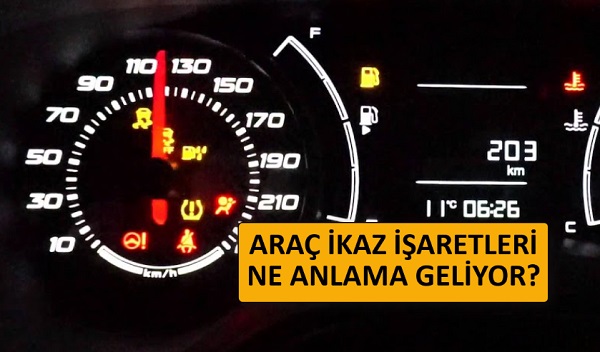 Araç Gösterge Paneli I20  : Bagaj Kapağı Açık Anlamına Gelen Araç Gösterge Paneli Işaretleri.