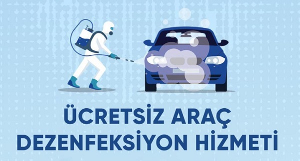 Total ücretsiz araç dezenfeksiyon