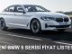 BMW 5 Serisi Fiyat Listesi.