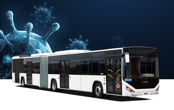 Korona virüsten koruyan otobüs.