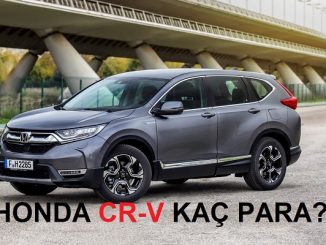 Honda CRV fiyat listesi.