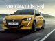 2021 Peugeot 208 Fiyat listesi.