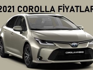2021 Toyota Corolla fiyatları.