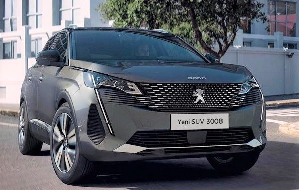 2021 Peugeot 3008 fiyat listesi.