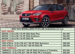 2021 Seat fiyat listesi Temmuz