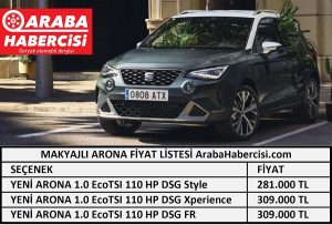 Yeni Seat Arona fiyatı