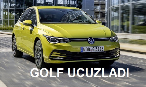 2021 VW Golf fiyat listesi.