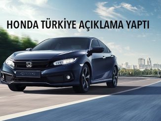 Honda Türkiye basın açıklaması 2021.