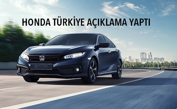 Honda Türkiye basın açıklaması 2021.