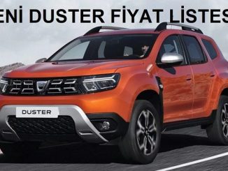 0 km Duster fiyat listesi