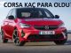 Opel Corsa Kasım fiyat listesi.