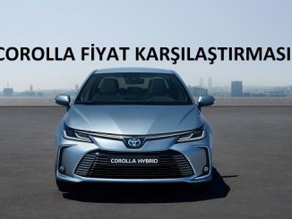 Corolla Fiyat Karşılaştırması Aralık 2021.