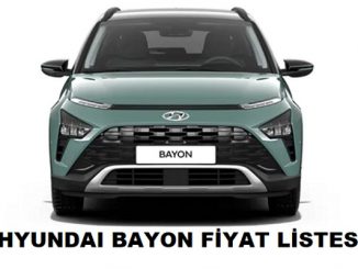 2022 Hyundai Bayon fiyat listesi.