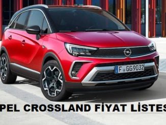 2022 Opel Crossland fiyat listesi