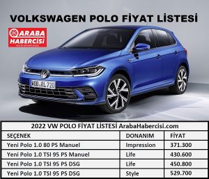 2022 Volkswagen Polo fiyatı Mart.