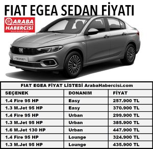 Fiat Egea Sedan fiyatı Mart