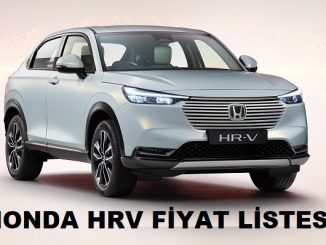 2022 Honda HRV fiyat listesi.