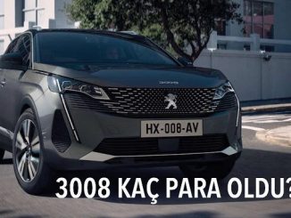 2022 Peugeot 3008 fiyat listesi.