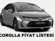 2022 Toyota Corolla Sedan fiyat listesi.