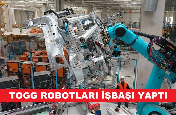 Yerli Otomobil Fabrikası Togg robotlar.