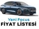 Yeni Ford Focus fiyat listesi