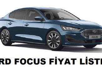 Ford Focus Fiyat Listesi Ağustos.