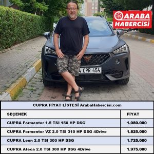 2022 Cupra Fiyat Listesi Ekim