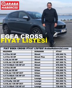 Fiat Egea Cross Fiyat Listesi Kasım