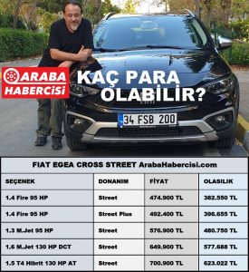 Fiat Egea Cross ötv matrah 2022