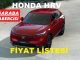 Honda HRV Fiyat Listesi Kasım 2022.