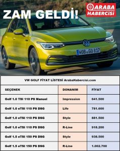 ötv matrah düzenlemesi Volkswagen Golf