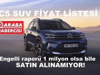 2022 SUV fiyat listesi Citroen.