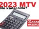 2023 MTV ödemeleri belli oldu.