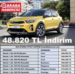 Kia Stonic fiyat listesi Aralık 2022