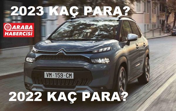 2023 Citroen C3 Aircross fiyat listesi.