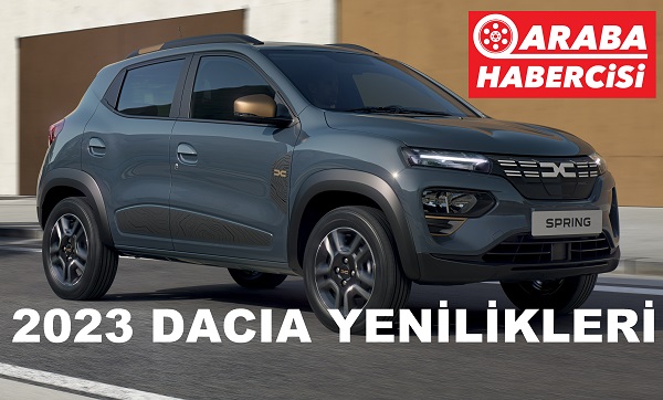 2023 model arabalar Dacia yenilikleri