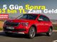 Skoda Kamiq Ocak 2023 zamlı fiyatlar