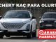 2023 Chery fiyat listesi tahmin