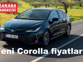 Yeni Toyota Corolla Sedan fiyat listesi