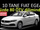 Fiat Egea Sedan ÖTV tablosu nasıl