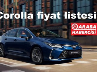 Toyota Corolla Fiyat Listesi Mart 2023.