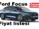 Ford Focus Fiyat Listesi Nisan 2023