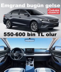 Geely Emgrand 2023 Fiyat Listesi Tahmini