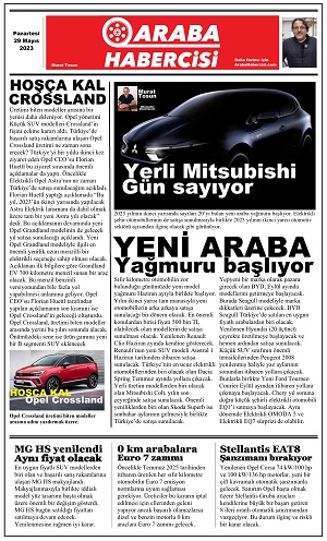 Otomotiv Gazete Sayfasi Araba Habercisi 29 Mayis 2023