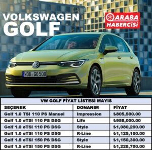 Volkswagen Golf Fiyat Listesi Mayıs 2023