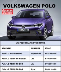 Volkswagen Polo Fiyat Listesi Mayıs 2023