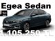 Fiat Egea Sedan Tofaş fiyat listesi