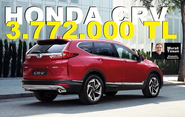 Honda CRV fiyat listesi Temmuz 2023