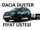 Dacia Duster Fiyat Listesi Ağustos 2023