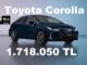 Toyota Corolla Fiyat Listesi Ağustos 2023.